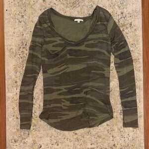A SUPPLY Camo Long Sleeve Top